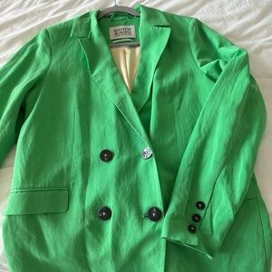 Scotch & Soda Women's Green Blazer